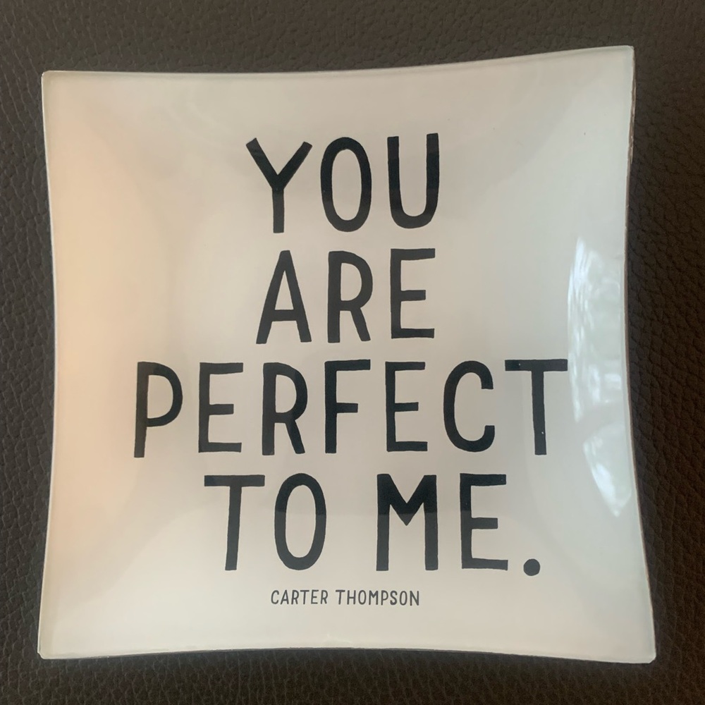 Glass decoupage tray 6x6